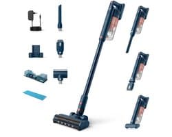 Philips 5000 Serie XC5142/01 Steelstofzuiger – Draadloos – Krachtige Zuigkracht – 2-in-1 Handstofzuiger – LED Zuigmond – Lange Accuduur