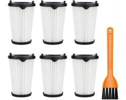 7 stucks - Erbij betrekken 6 Stofzuigerfilter CX7 filter voor AEG en een borstel - vervangingsfilters voor AEG AEF150 CX7-2 filters voor AEF150, stofzuiger filter HEPA-filter vervangingsfilter voor AEG CX7 alle CX7-2 modellen