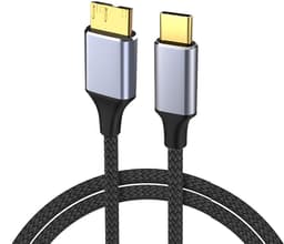 USB C naar Micro B kabel - Data overdracht kabel - Externe schijf aansluiten - 10 Gbps snelheid — thumbnail 2