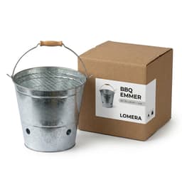 Lomera BBQ Emmer - Barbecue Emmer - Houtskool BBQ Emmer - Mini BBQ Emmer - Tafelmodel BBQ Emmer - Draagbare BBQ Emmer - Portable BBQ - Emmer Barbecue - Emmer BBQ - BBQ Bucket — thumbnail 3
