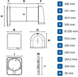Airflow 200AW – decentrale ventilatie met warmteterugwinning – Ø200 mm – 100 m³/u – voor grotere ruimtes - tot 10 units DRAADLOOS met elkaar koppelbaar — thumbnail 4