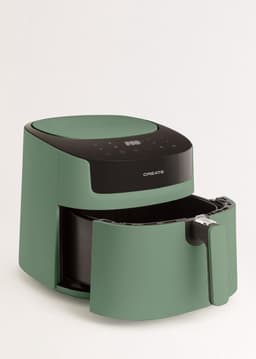 Grote Heteluchtfriteuse 6,2 Liter Saliegroen met Timer en LCD — thumbnail 7