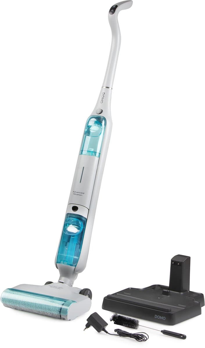 DOMO DO253SW 2-in-1 Vloerreiniger - Elektrische Dweil - Stofzuiger - Gebruiksduur 35 min – Lichtgewicht - 21,9 V Li-ion — afbeelding 1