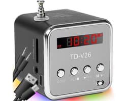 Compacte Draagbare Bluetooth Speaker met FM Radio en MP3 Speler