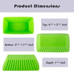 Siliconen bakvormen voor airfryer - Set van 12 stuks - Herbruikbare muffin en cupcake vormpjes - Geschikt voor cakes, ijs en pudding — thumbnail 2