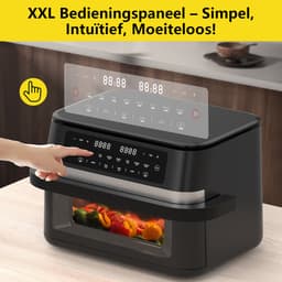 Dewelling DUAF-LR-100A - XXL Airfryer Dual Zone 11L - 2950W Heteluchtfriteuse – Zichtvenster & Uitneembare Scheidingswand — thumbnail 7