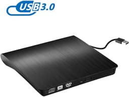 Externe DVD & CD Speler - Externe DVD Speler voor Laptop - Externe DVD Speler en Brander Geschikt Voor Windows, Linux & Mac - USB 3.0 - DVD Speler - Plug & Play - DVD/CD Drive geschikt voor Macbook — thumbnail 2