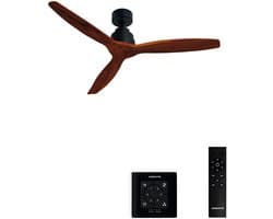 CREATE - Stille plafondventilator van 40 W met technische ABS-bladen, verkrijgbaar in verschillende maten - M - Geen licht - Controller voor wandmontage - WIND STYLANCE