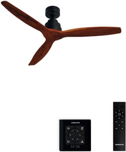 CREATE - Stille plafondventilator van 40 W met technische ABS-bladen, verkrijgbaar in verschillende maten - M - Geen licht - Controller voor wandmontage - WIND STYLANCE — thumbnail 1