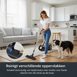 Zakloze Cilinderstofzuiger-Compact—Lichtgewicht-2,4L-Hoge Zuigkracht-Cycloontechnologie-Werkradius van 10 meter. — thumbnail 5