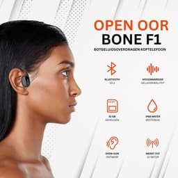 CLVP® Bone Conduction Headphone - Koptelefoon voor Activiteiten - Draadloos - Bleutooth - Zwart — thumbnail 4