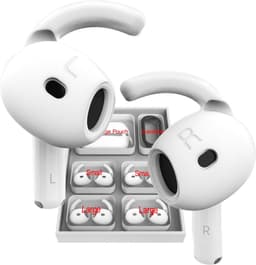 TENZHVXI - Airpods 4 Anti Slip Ear Hooks - Airpods 4 Ear Hooks - Silicone Grip With Ribbed Design - 2 Sizes - For Sports And Daily Use — thumbnail 1