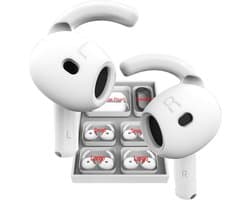 TENZHVXI - Airpods 4 Anti Slip Ear Hooks - Airpods 4 Ear Hooks - Silicone Grip With Ribbed Design - 2 Sizes - For Sports And Daily Use