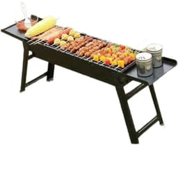 Rolu BBQ – Barbecue – Grill – Houtskool BBQ – Camping – Voor 3 Tot 5 Personen – 60 x 22 x 33 CM – Inclusief Opbergtas — thumbnail 3