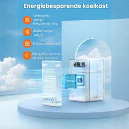 Mini koelkast 6L - Eten & drinken - Organizer - Auto koelkast - Compact - Zwart — thumbnail 3