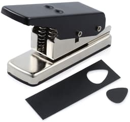 Gitaar plectrum maker -snijmachine- plectrum voor gitaar- zware pons - kunststof kaart snijmachine - unieke gitaar plectrum - geschikt voor diverse materialen - zwart — thumbnail 1