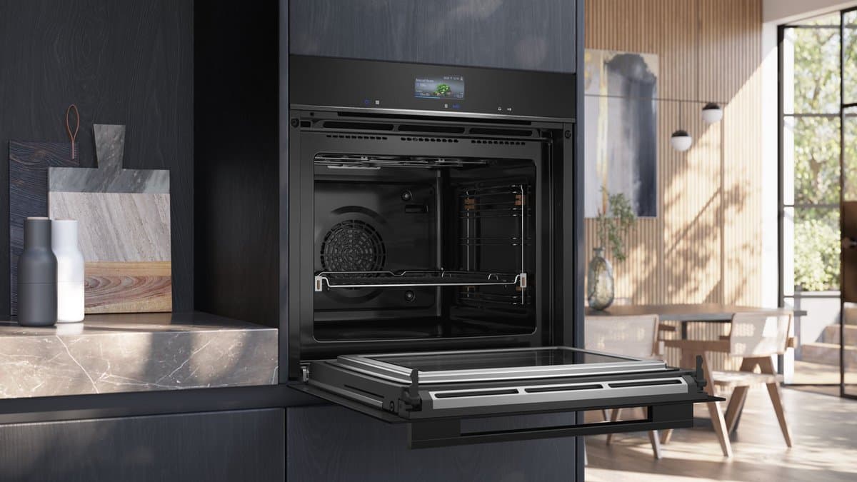 Siemens HM776GKB1-1 inbouwoven met magnetronfunctie 60 x 60 cm roestvrij staal Zwart + 3 Jaar Gratis Extra Garantie — afbeelding 1