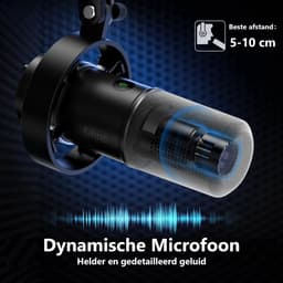 FIFINE - K688T - USB / XLR - Dynamische Microfoon - Met Boom Arm - Streaming - Podcasting - Gaming - Geschikt voor PS4 / PS5 / PC - Zwart — thumbnail 3