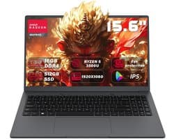 Ninkear A15 Air Gaming Laptop – 15.6" FHD – Ryzen 5 3500U – 16GB RAM – 512GB NVMe SSD – Vega 8 – Windows 11 – Licht & Snel