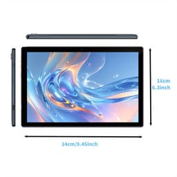 Android 15 Tablet met Toetsenbord & Muis – 12GB RAM, 64GB Opslag, 6000mAh, 2-in-1 Set, Zwart — thumbnail 3