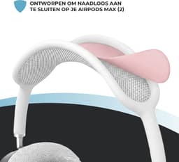 Shieldcase Beschermset geschikt voor Apple Airpods Max 1/2 - Siliconen covers / bescherming - 4 delige set - Hoofdband cover - Oorkap Beschermers & Reishoes - 4 in 1 set - Roze — thumbnail 3