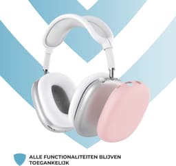 Shieldcase Beschermset geschikt voor Apple Airpods Max 1/2 - Siliconen covers / bescherming - 4 delige set - Hoofdband cover - Oorkap Beschermers & Reishoes - 4 in 1 set - Roze — thumbnail 2