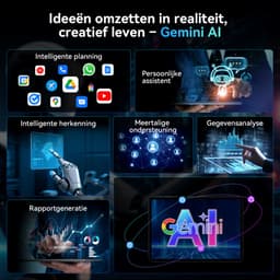 TABWEE T60 - Tablet - 48GB RAM - 256GB ROM - Android 16 - 11 inch - 8000mAh - WIFI Tablet - OTG - Grijs — thumbnail 5