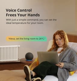 Thermostaat - Slimme Thermostatische Radiatorklep - Intelligente Thermostaat Temperatuurregelaar - APP & Voice Control - Werkt met Alexa Google Home — thumbnail 2