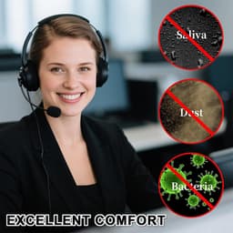 Vervangende Pads voor Hoofdtelefoon | Wasbare Elastische Kussens | Sport, Gaming, Gym | Zweetbestendig | 8 Stuks (Zwart) — thumbnail 4