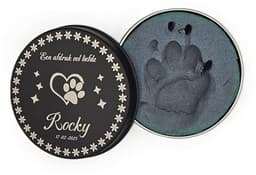 Pootafdruk Blikje met Naam – Voetafdruk Hond of Kat – Herinnering — thumbnail 3