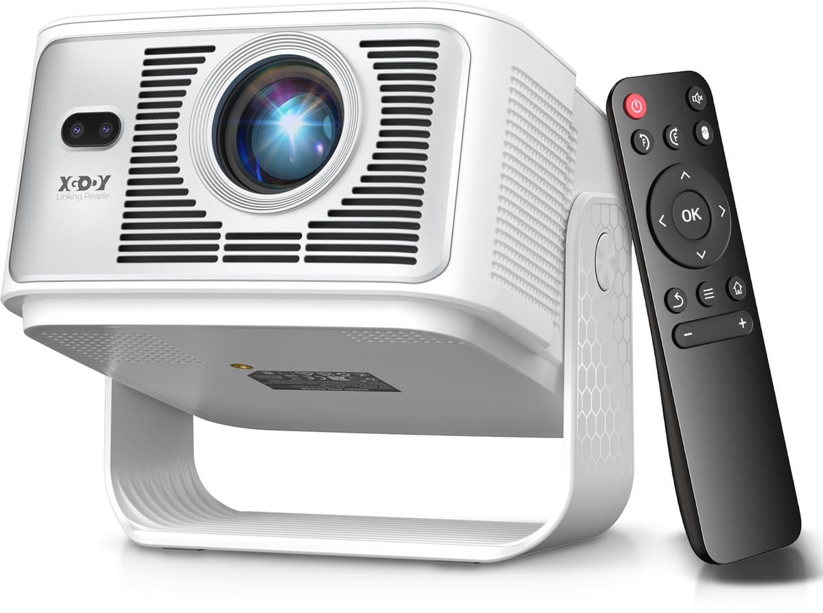 XGODY Gimbal 7 Smart Projector - 900 ANSI Lumen Full HD 1080P, Android 14.0, WiFi 6, Auto Focus, 10W Lautsprecher - Draadloze Beamer voor Binnen en Buiten — afbeelding 1