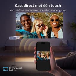 Aurzen EAZZE D1G Mini Beamer – Google TV – Mini Projector – Full HD 1080p – Google TV (ingebouwd) – HDR10 – Dolby Audio – Auto Focus & Keystone – WiFi 5G & Bluetooth 5.1 – Stream eenvoudig vanaf je smartphone – Chromecast ingebouwd — thumbnail 2