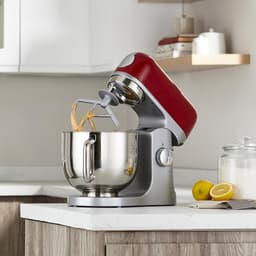 Aura® Mixer met Mengkom - Keukenmachine - Kneedmachine- Rood- 39cm x 24cm x 36cm — thumbnail 4