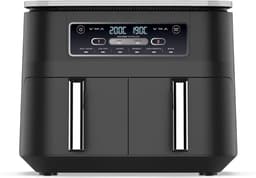 Airfryer 2 Laden - 7,6L - 6-in-1 - Olievrij Airfryen - Braden, Bakken, Opwarmen, Drogen - Kookt 4-6 Porties - Vaatwasmachinebestendige Manden - Antibaklaag — thumbnail 1