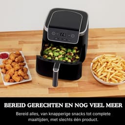 Airfryer enkele Lade - 4-in-1 Airfryer - Roosteren, Opwarmen, Drogen - Voor 1-2 Porties, Digitaal, Voor Bevroren Voedsel - Anti-aanbak Lade & Mandje - 2000W — thumbnail 5