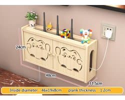 generic Wifi Box Wifi Router Storage Box White Wall Mounted Router Storage Rack Wifi Router Shelf Wifii Router Storage