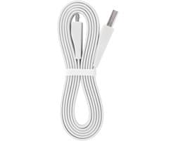 Oplaadkabel voor luidspreker, USB vervanging netsnoer 1,2 m - wit - compatibel met Boom, Megaboom