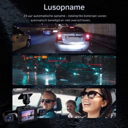Jumalu 4-Kanaals Dashcam 360° met Nachtzicht – Full HD 1080p – 4 Camera’s Voor, Achter & Zijkanten – 2 Inch Display – Parkeerbewaking — thumbnail 5