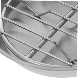 Bakplaat voor airfryer - Airfryer bakvorm - Airfryer accessoires - Bakplaat met rooster - Gemaakt van 304 roestvrij staal - 12 cm — thumbnail 2