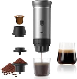 Capsule Koffiemachine - Koffiezetter - 60ml Draadloze Cups Machine - 3-in-1 & 7500mAh Accu - 15 Bar Druk & Zelfverwarmend - Voor Camping, Auto & Reizen - Eenvoudig in Gebruik & Schoon — thumbnail 1
