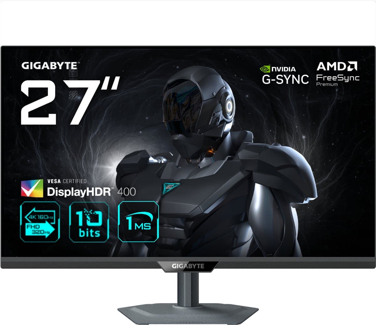 GIGABYTE G27U computer monitor 68,6 cm (27") 3840 x 2160 Pixels 4K Ultra HD LED Zwart — afbeelding 1