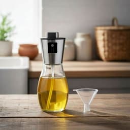 Flow Goods Olijfolie Sprayer – Luxe Sprayer met Trechter – Olie Spray - Navulbaar Olie Glas – 200 ML – Cooking Spray - BBQ Accesoires – Airfryer — thumbnail 4