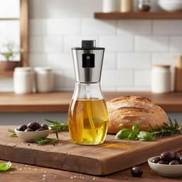 Flow Goods Olijfolie Sprayer – Luxe Sprayer met Trechter – Olie Spray - Navulbaar Olie Glas – 200 ML – Cooking Spray - BBQ Accesoires – Airfryer — thumbnail 2