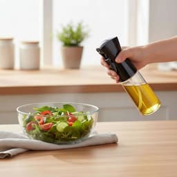 Flow Goods Olijfolie Sprayer – Zwart – Olie Spray - Navulbaar Olie Glas – 200 ML – Cooking Spray - BBQ Accesoires – Airfryer — thumbnail 4