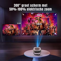 Quvo® Mini beamers - Projector - Mini beamer - Wit - ‎25cm x 23cm x 20cm — thumbnail 2