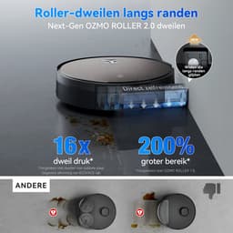 ECOVACS DEEBOT X11 PRO OMNI Robotstofzuiger – 19.500 Pa – PowerBoost snelladen–OZMO roller dweil –ZeroTangle 3.0 anti-haarwikkel –AI vlekdetectie 2.0 – OMNI 2.0 station Zelfreinigend – TruePass 4WD klim– voor harde vloeren en tapijt-Zwart — thumbnail 3