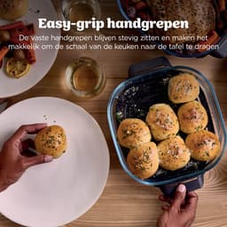 Ninja CRISPi PRO 7-in-1 Glazen Airfryer met 7 functies - Airfryen, Bakken, Braden, Rijzen, Drogen. Max Crisp en Opnieuw krokant maken - 2.3 liter en 5.7 liter glazen schaal - PFAS vrij koken - Cyberspace - AS101EUCY — thumbnail 12