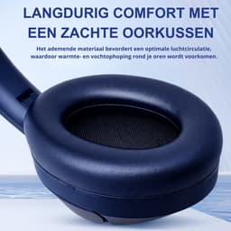 Koptelefoon - Bluetooth - Draadloos & Bedraad - ANC - HiFi Geluid - Zwart - Langdurige Batterij - Geschikt voor Consoles, Smartphones, Tablets & Computers — thumbnail 5