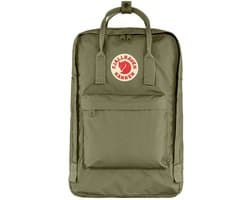 Fjällräven laptop rugzak rugzak met laptopvak Kånken Laptop 17" Green olijfgroen