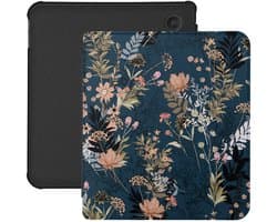 Lunso Geschikt voor Kobo Libra Colour hoesje (7 inch) - Vegan Saffiano Leren Sleep Cover - Urban Park